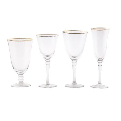 Image of Gold Rim Glassware (Limited Quantities)